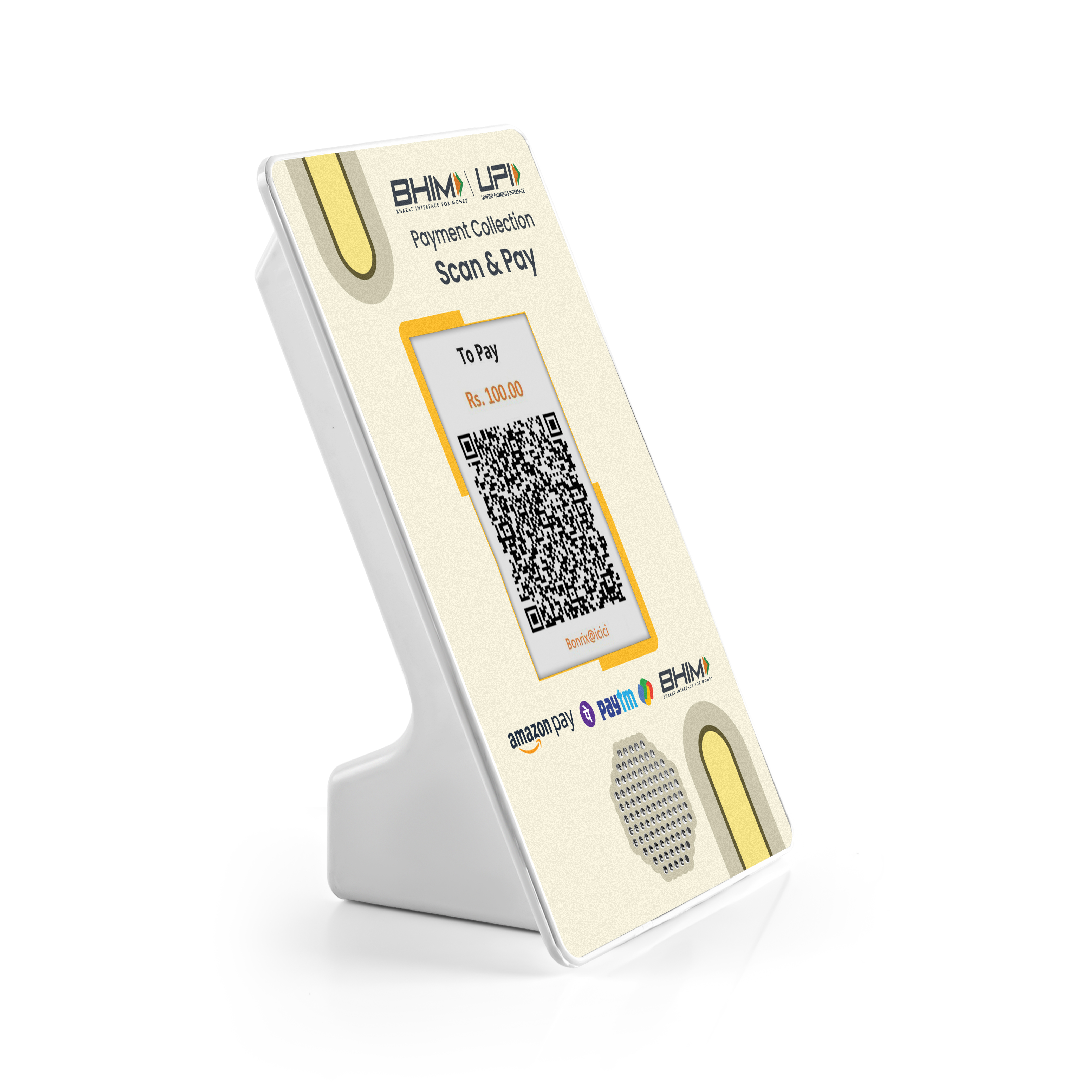 Digital QR - Bluetooth Payment Soundbox + Dynamic QR Display(DQR-222)